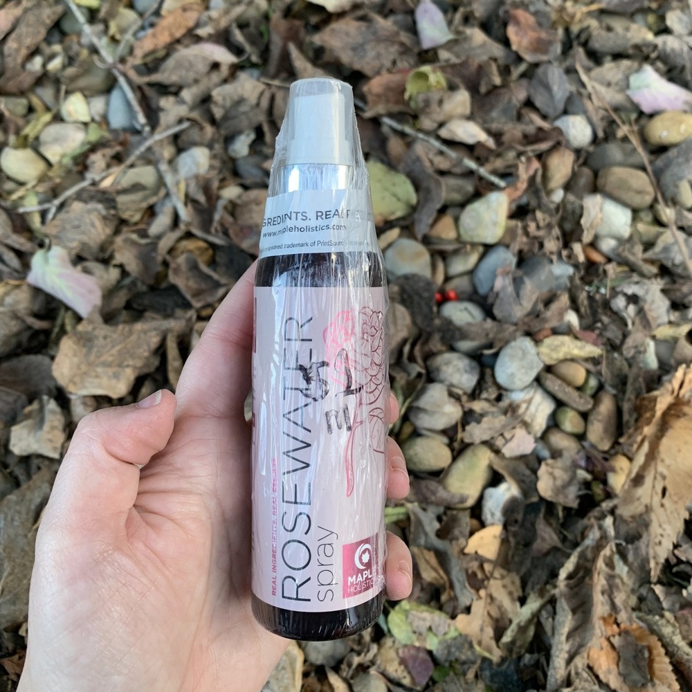 Maple Holistics‎ Rosewater Facial Spray Hydrating Mist Refreshing Glow 4 fl oz